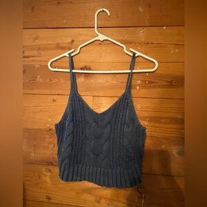 American Eagle Cable Knit Crop Top